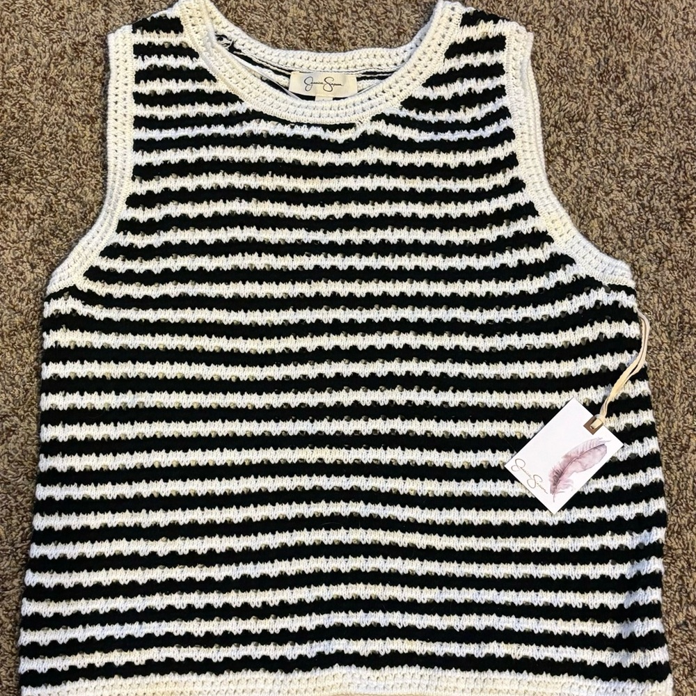 Jessica Simpson crochet tank BNWT!